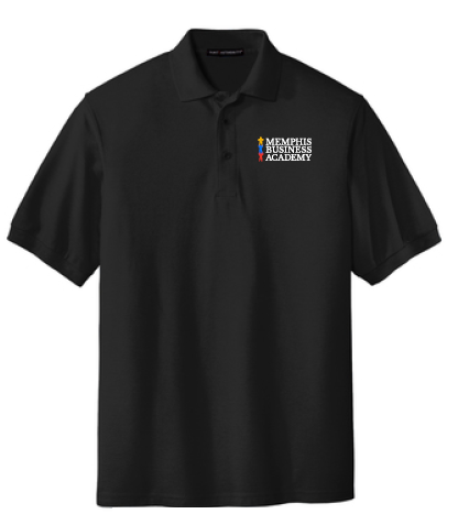 Adult Size Polos with MBA Logo embroidered