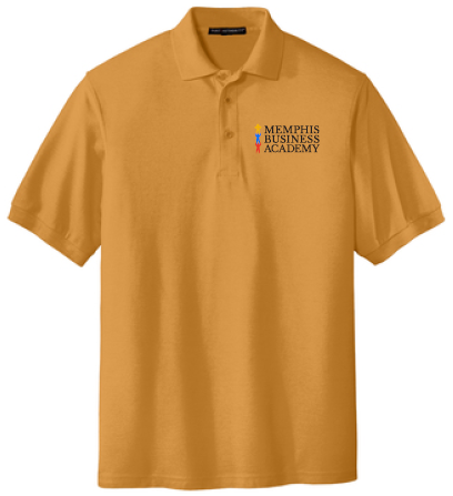 Adult Size Polos with MBA Logo embroidered